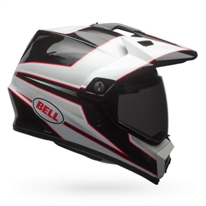 Bell 2017 MIPS MX-9 Adventure Equipped Full Face Helmet - Stryker Black/White