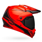 Bell 2017 MIPS MX-9 Adventure Equipped Full Face Helmet - Gloss Hi-Viz Orange/Black Torch