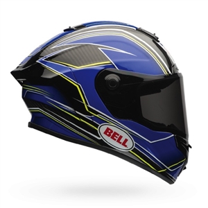 Bell 2017 Race Star Flex Full Face Helmet - Triton Blue/Yellow