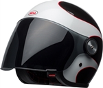 Bell 2017 Riot Boost Open Face Helmet - Gloss White/Black/Red