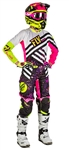 Fly Racing 2017 Womens Kinetic Racewear Combo Jersey Pant - Neon Pink/Hi-Vis