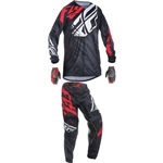 Fly Racing - 2017 Youth Kinetic Relapse Combo- Black/Red