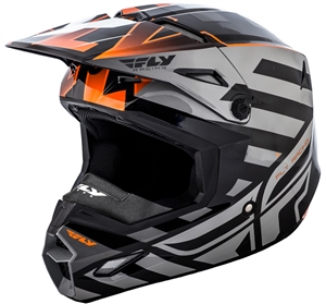 Fly Racing 2018 Elite Cold Weather Interlace Full Face Helmet - Orange/Grey/Black