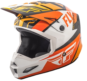 Fly Racing 2018 Elite Guild Full Face Helmet - Orange/White/Black