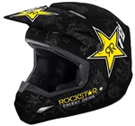 Fly Racing 2018 Elite Rockstar Full Face Helmet - Matte Black/Charcoal/Yellow