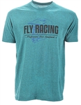 Fly Racing 2018 ERA Tee - Cyan Black Heather