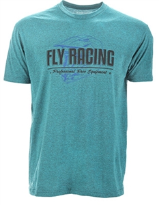 Fly Racing 2018 ERA Tee - Cyan Black Heather