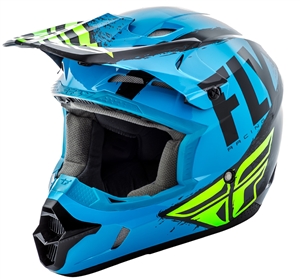 Fly Racing 2018 Kinetic Burnish Full Face Helmet - Blue/Black/Hi-Vis