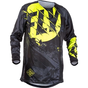 Fly Racing 2018 Kinetic Outlaw Jersey - Black/Hi-Vis