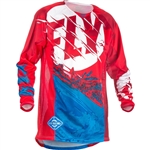 Fly Racing 2018 Kinetic Outlaw Jersey - Red/Blue