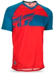 Fly Racing 2017 MTB Action Elite Jersey - Red/Dark Teal