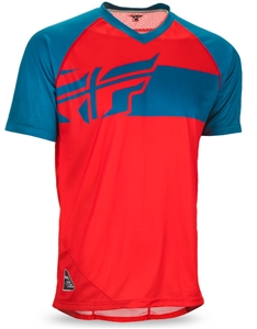 Fly Racing 2017 MTB Action Elite Jersey - Red/Dark Teal