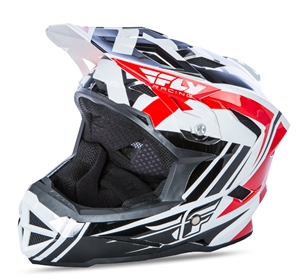 Fly Racing 2017 MTB Default Full Face Helmet - Red/White/Black