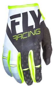 Fly Racing 2017 MTB Kinetic Gloves - Black/White/Hi-Vis