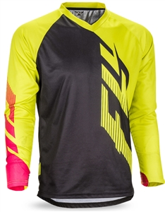 Fly Racing 2017 MTB Radium Jersey - Black/Lime/Pink