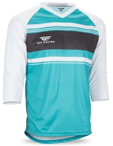 Fly Racing 2017 MTB Ripa Jersey - Teal/White/Heather