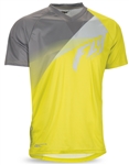Fly Racing 2017 MTB Super D Jersey - Lime/Grey