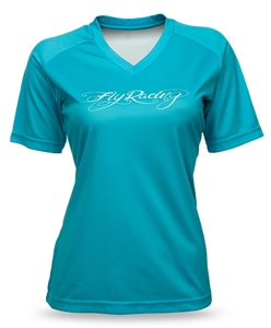 Fly Racing 2017 Womens MTB Action Jersey - Turquoise