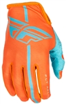 Fly Racing 2017 MTB Youth Lite Gloves - Orange/Blue