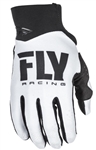 Fly Racing 2017 MTB Youth Pro Lite Gloves - White/Black