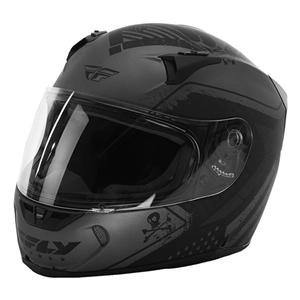 Fly Racing 2018 Revolt FS Patriot Helmet - Matte Grey/Black