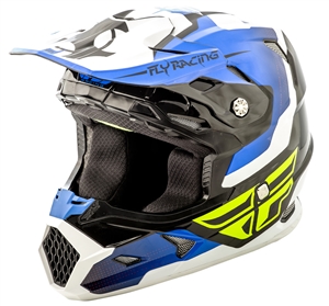 Fly Racing 2018 Toxin Original Full Face Helmet - Blue/Black/White