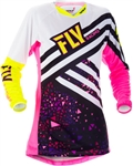 Fly Racing 2018 Womens Kinetic Overboot Jersey - Neon Pink/Hi-Vis