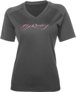 Fly Racing 2018 Womens Action Tee - Black/Pink