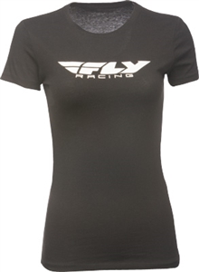 Fly Racing 2018 Womens Corporate Tee - Black