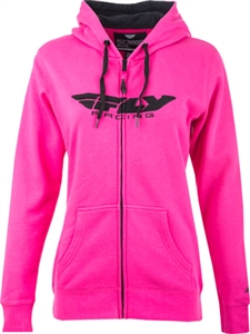 Fly Racing 2018 Womens Corp Zip Up Hoody - Pink