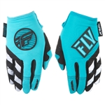 Fly Racing 2018 Womens Kinetic Gloves - Blue/Teal