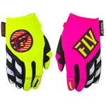 Fly Racing 2018 Womens Kinetic Gloves - Neon Pink/Hi-Vis