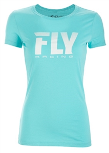 Fly Racing 2018 Womens Logo Fade Tee - Blue