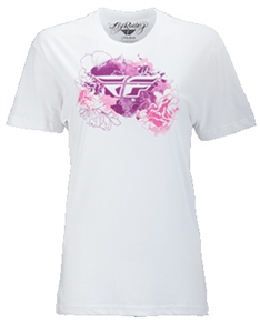 Fly Racing 2018 Womens Watercolor Tee - White