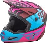 Fly Racing 2018 Youth Elite Guild Full Face Helmet - Matte Neon Pink/Blue/Black