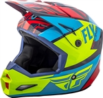 Fly Racing 2018 Youth Elite Guild Full Face Helmet - Red/Blue/Hi-Vis