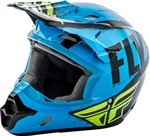 Fly Racing 2018 Youth Kinetic Burnish Full Face Helmet - Blue/Black/Hi-Vis