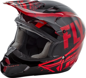 Fly Racing 2018 Youth Kinetic Burnish Full Face Helmet - Red/Black/Orange