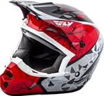 Fly Racing 2018 Youth Kinetic Crux Full Face Helmet - Red/Black/White
