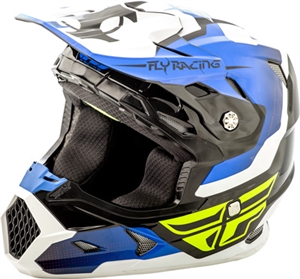 Fly Racing 2018 Youth Toxin Original Full Face Helmet - Blue/Black/White