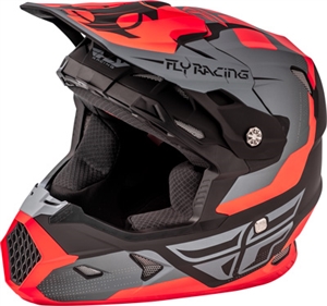 Fly Racing 2018 Youth Toxin Original Full Face Helmet - Matte Orange/Black/Grey