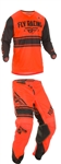 FLY Racing 2018 Youth Kinetic Mesh Combo Jersey Pant - Neon Orange/Black