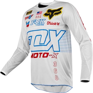 Fox Racing 2018 360 RWT LE Jersey - White/Red/Blue
