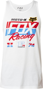 Fox Racing 2018 First Placed Premium Tank - Optic White