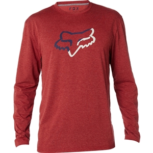 Fox Racing 2018 Planned Out Long Sleeves Tech Tee - Heather Burgundy