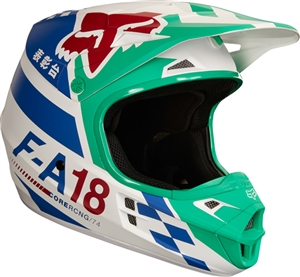 Fox Racing 2018 V1 Sayak Full Face Helmet - Green