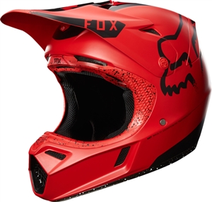 Fox Racing 2017 V3 Red Moth LE Full Face Helmet - Red/Black