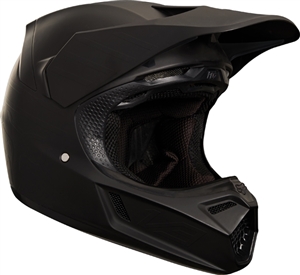 Fox Racing 2018 V3 Matte Carbon Full Face Helmet - Matte Black