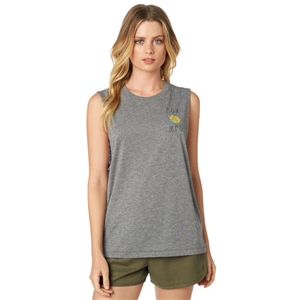 Fox Racing 2018 Womens Rosey Muscle Tank - Heather Graphite