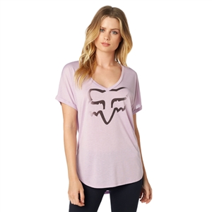 Fox Racing 2018 Womens Responded Roll-Sleeve Top - Lilac
